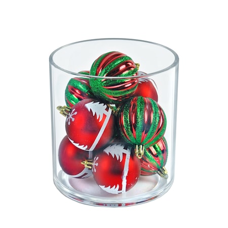 Azar Displays 5'' Dia. Deluxe Clear Acrylic Round Cylinder Bin for Counter, 2PK 556335-GS-2PK